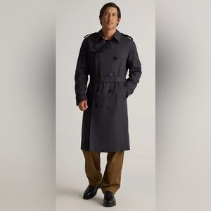 Quince Men's Navy Trench Coat size medium‎